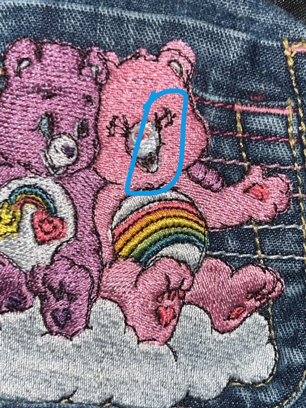 Care bear overall upcycle - Picture 4 of 5